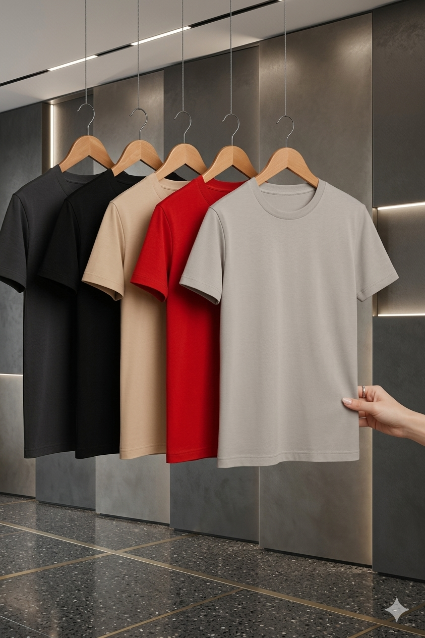 PLAIN T-SHIRT - ROUNDNECK