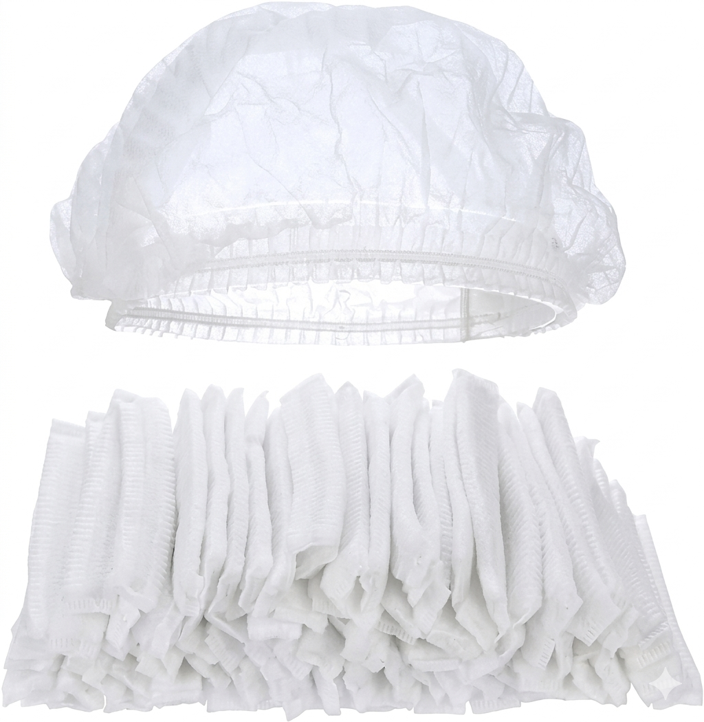 100 PCS WHITE HAIR NET
