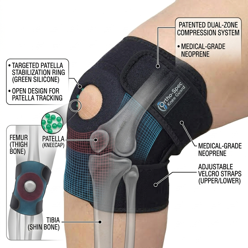 KNEE SUPPORT ELASTIC - ALL SIZES