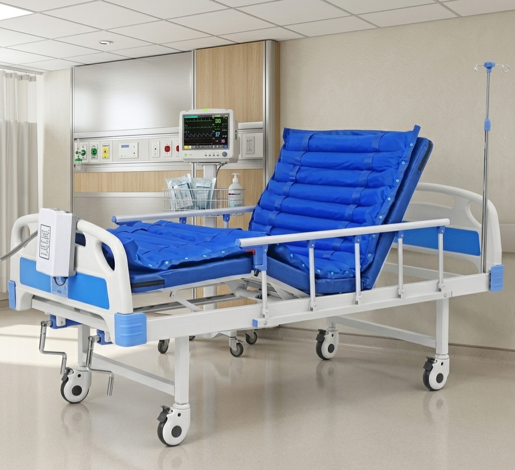 DOUBLE CRANK HOSPITAL BED